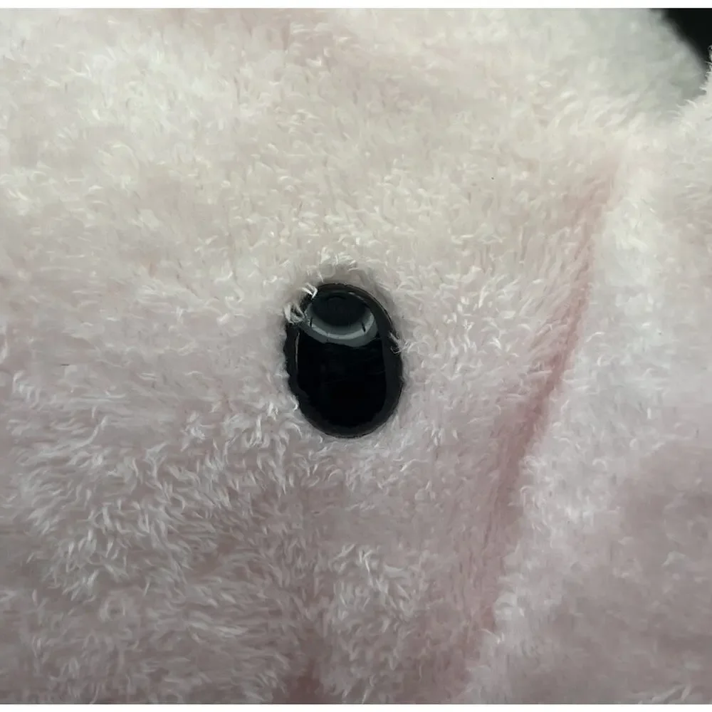 Vintage 2004 Ty Pluffies Winks the Elephant Pink Plush Large 12” With Tags